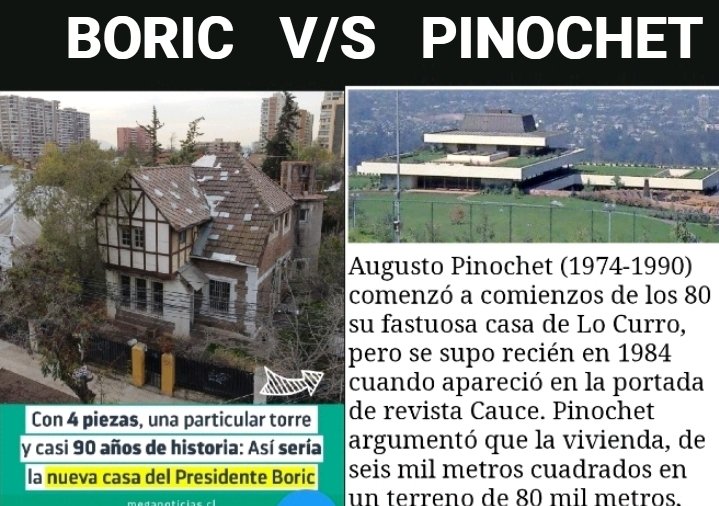 Incorru47125032's tweet image. Veo al facherío más joven cacareado pq el Pdte. Boric quiere arreglar y mudarse a una casa antigua en San Miguel.
Tal vez no saben que su "dios de bolsillo" se armó una mansión de 6mil M2 en un terreno de 80mil M2 en el sector más caro de Santiago. 
...y con la nuestra:💸💸💸