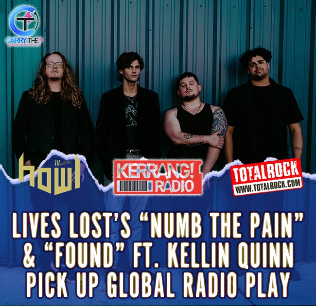 Big shout to <a href="/KerrangRadio/">Kerrang! Radio</a>, @idobihowl &amp; <a href="/TotalRockOnline/">TotalRock</a> for supporting the new #LivesLost release.

Hard rock anthems “Numb The Pain” and “Found” ft. Kellin Quinn have both picked up tastemaker radio support both sides of the Atlantic.