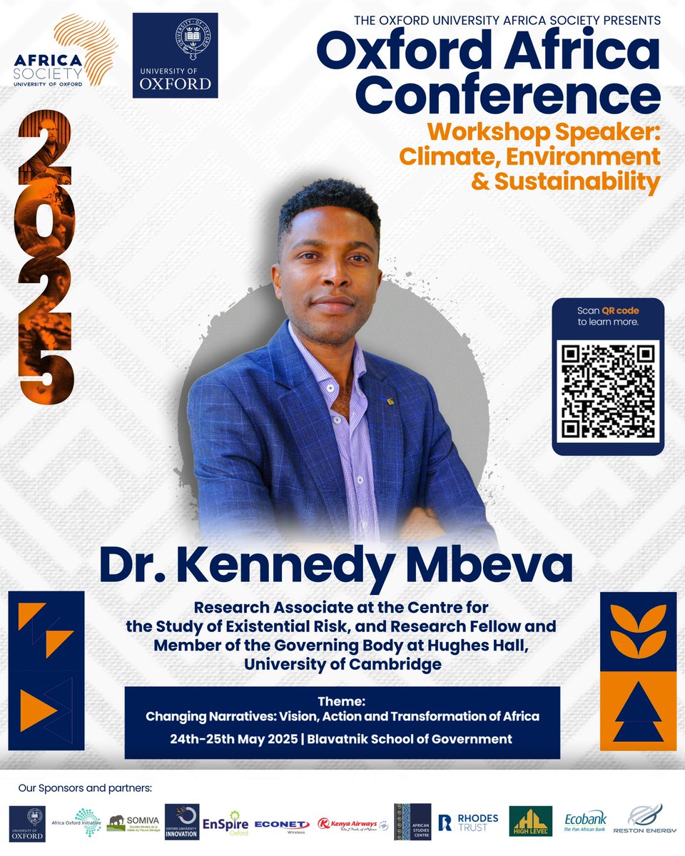oxfordafrica's tweet photo. We’re honoured to welcome @deusse, climate policy expert &amp; Research Fellow @Cambridge_Uni, to #OxfordAfrica2025! His work spans climate risk, global justice &amp; Africa’s development futures.

🔗 https://t.co/W6Djfd7ip3 
🎟 Tickets are sold out. https://t.co/RxIoYWmFMk