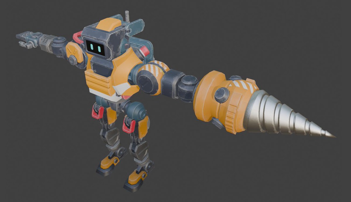 💪 Sometimes you just need… a drill for an arm.
Here’s a sneak peek at Zero One’s newest upgrade.
(Yes, it spins. Yes, it hurts.)
#IndieGame #GameDev #CharacterDesign #zeroone