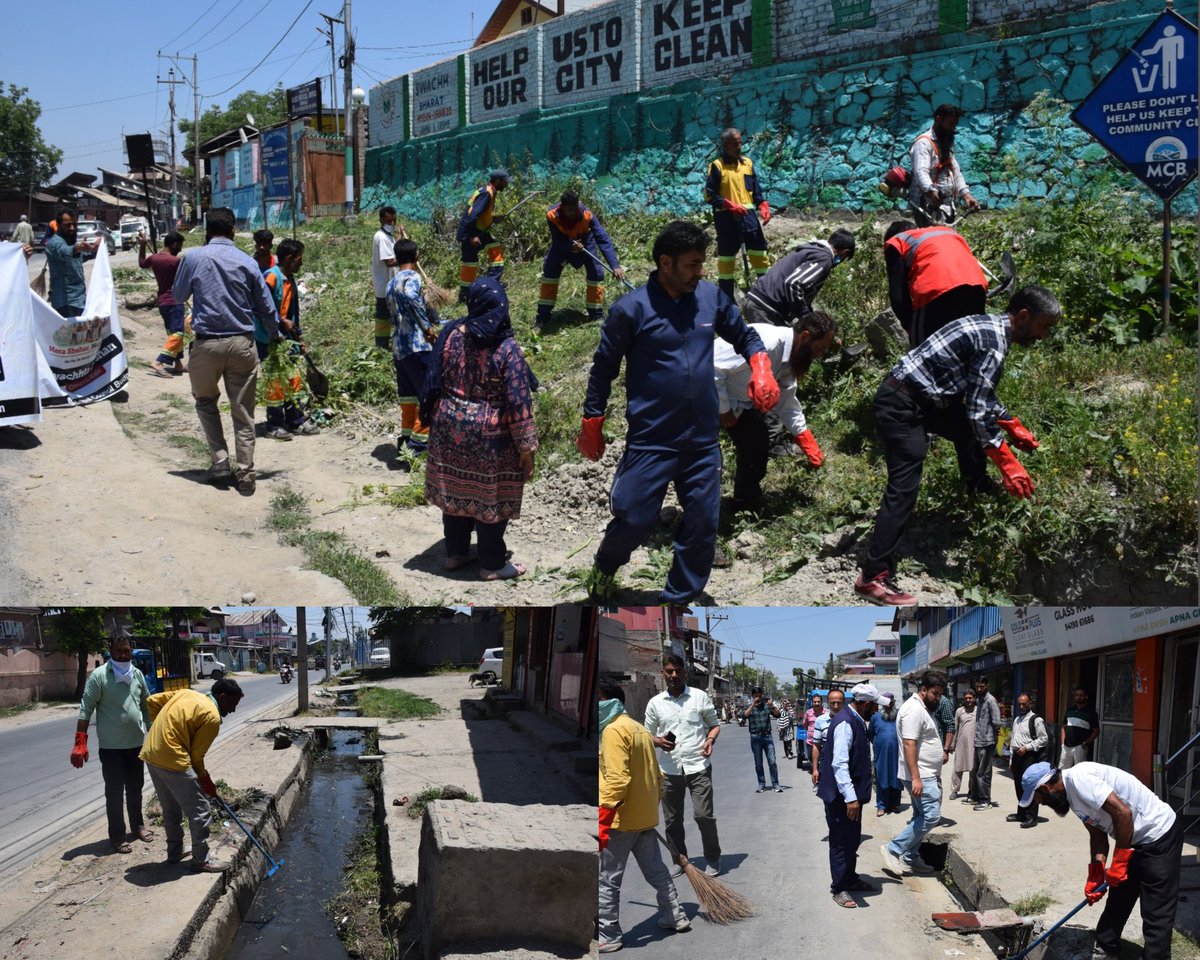 Deputy Commissioner Budgam (@dc_budgam) on Twitter photo District Admn & Municipal Council Budgam launches special sanitation drive in #Budgam Town & adjoining area. Legacy waste being cleared, drains being cleared, grass cutting & wild vegetation being removed . Over 100 workers participated. Cleanliness drives to continue
<a href="/diprjk/">Information & PR, J&K</a> District Admn & Municipal Council Budgam launches special sanitation drive in #Budgam Town & adjoining area. Legacy waste being cleared, drains being cleared, grass cutting & wild vegetation being removed . Over 100 workers participated. Cleanliness drives to continue
<a href="/diprjk/">Information & PR, J&K</a>