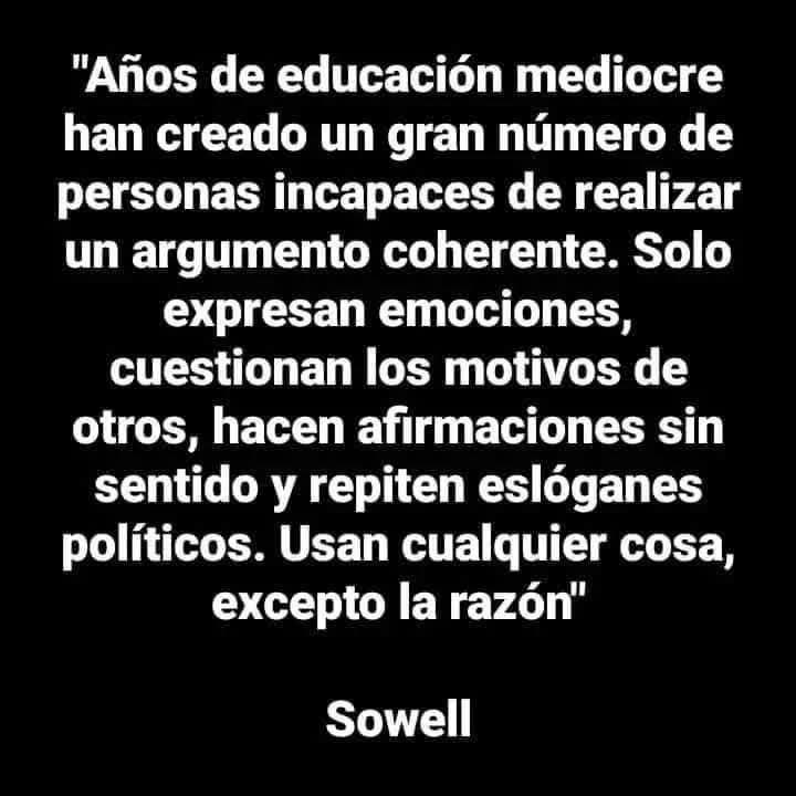 Cuestionen, disientan y critiquen y tengan una buena semana.
Si pueden, si quieren.