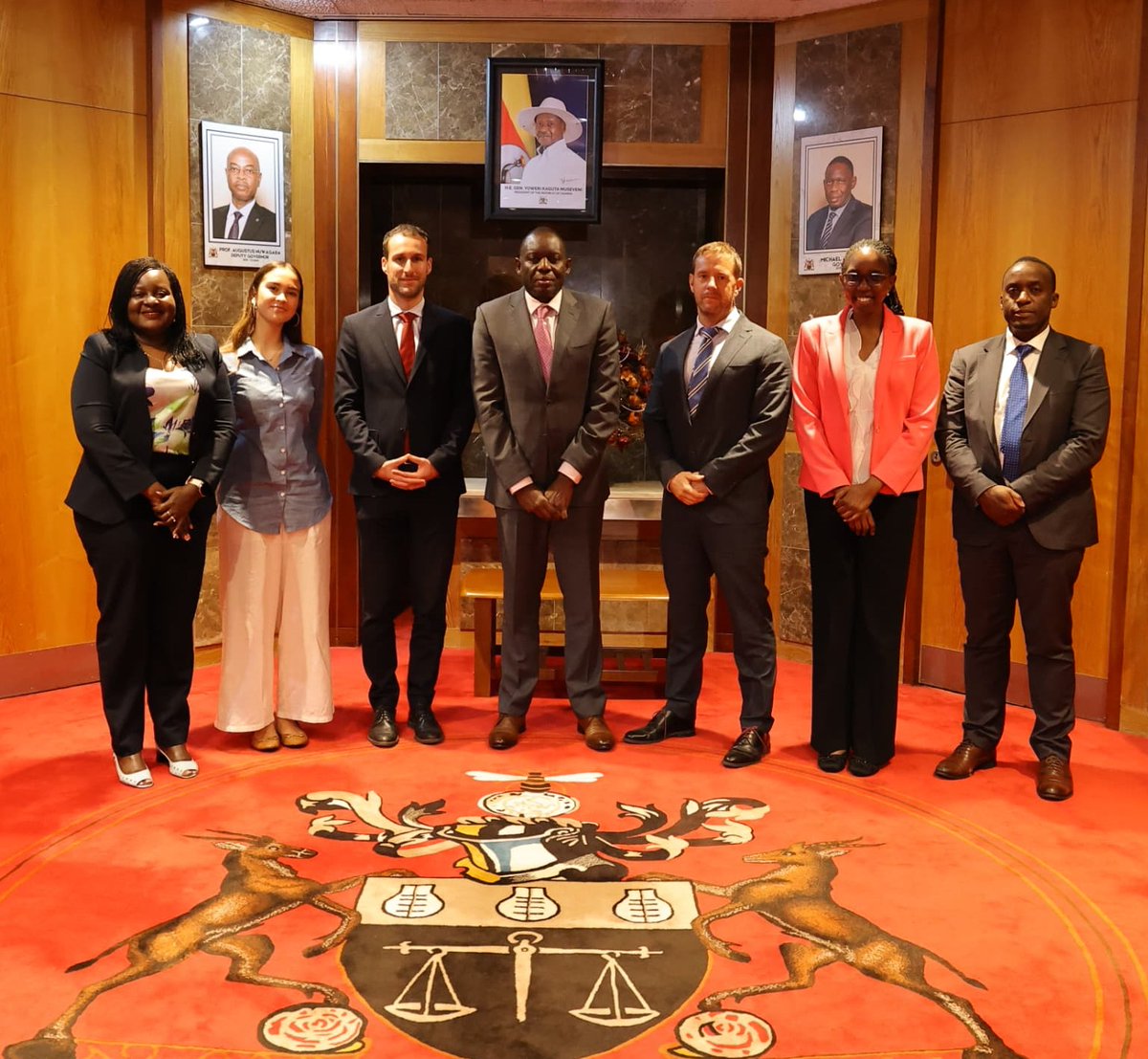 Bank of Uganda (@bou_official) on Twitter photo Governor Atingi-Ego today met with Paul Mainguet, the Financial Counsellor from the French Ministry of Finance in charge of East Africa, alongside other <a href="/FrenchEmbassyUg/">France in Uganda 🇫🇷🇺🇬</a> officials to discuss Uganda's macroeconomic outlook and potential collaboration between the two institutions. Governor Atingi-Ego today met with Paul Mainguet, the Financial Counsellor from the French Ministry of Finance in charge of East Africa, alongside other <a href="/FrenchEmbassyUg/">France in Uganda 🇫🇷🇺🇬</a> officials to discuss Uganda's macroeconomic outlook and potential collaboration between the two institutions.