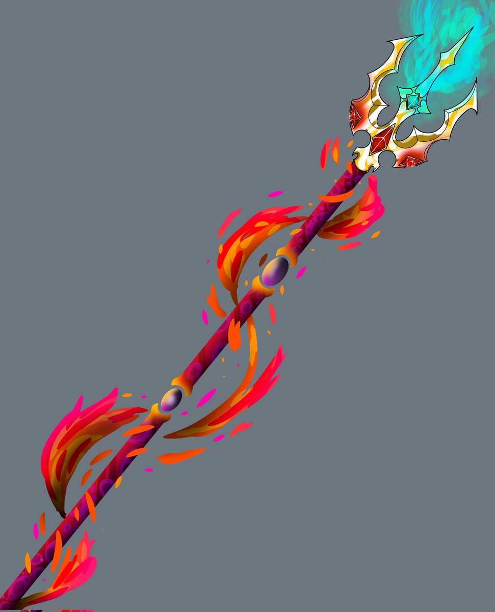 ALEXART5687's tweet photo. The elemental trident of ruination.
#drawing #digitalart #trident https://t.co/v1QCDgSAZr