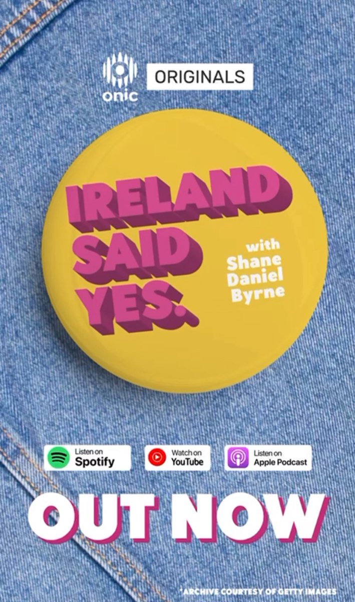 ShaneDanByrne's tweet image. Episode 1 of my new podcast is out today.
A limited series looking back at the Marriage Equality Referendum
An Onic Original.
open.spotify.com/episode/0NDlUi…