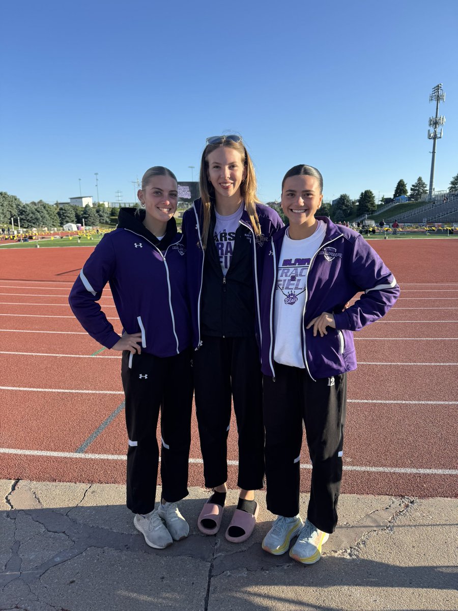 BLAIR Track & Field (@blairtrackteam) on Twitter photo It’s Day Two of the NSAA Track & Field Championships!!
Here is the schedule of events for today and when your #BlairBears are competing!!
First up is our High Jumpers…London, Emma and Hailey at 9:30.
Good luck to all the athletes!!
Go Bears!!
<a href="/BHSBlair/">Blair High School</a> <a href="/EntPubSports/">Washington County Enterprise Sports</a> It’s Day Two of the NSAA Track & Field Championships!!
Here is the schedule of events for today and when your #BlairBears are competing!!
First up is our High Jumpers…London, Emma and Hailey at 9:30.
Good luck to all the athletes!!
Go Bears!!
<a href="/BHSBlair/">Blair High School</a> <a href="/EntPubSports/">Washington County Enterprise Sports</a>
