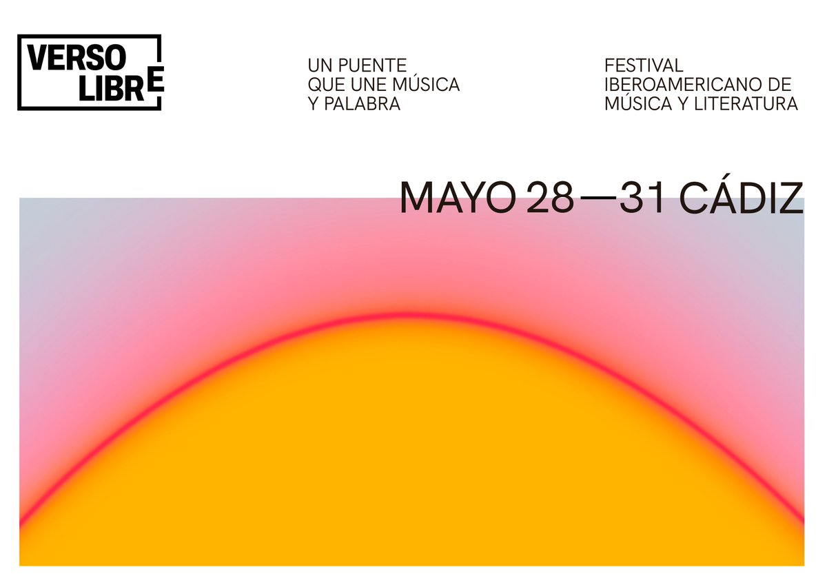 😀 #Cádiz acogerá del 28 al 31 de mayo el Festival Verso Libre con la presencia de destacadas figuras de la música y la literatura

📚 Enmarcado en el programa municipal ‘Cádiz, Ciudad de Libro’

🗣️ Miguel Poveda, Soleá Morente, Felipe Benítez Reyes, Patricia Guerrero, Sara