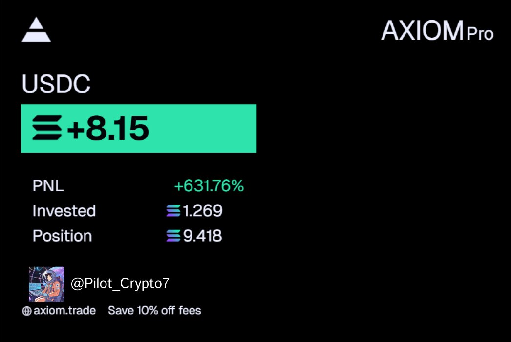 Pilot_Crypto7's tweet photo. Light +8.15 SOL on a $USDUC coin

Many people still think that it is difficult to make money on memcoins, but not for me and people who have already joined the closed telegram channel in the profile description https://t.co/92FOCyMbSS