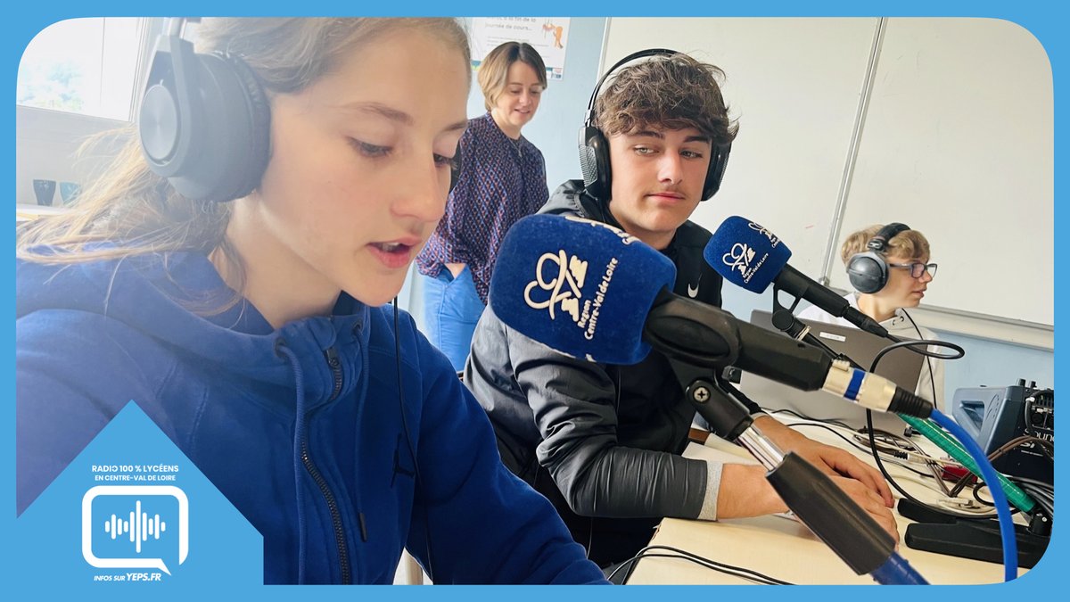 RCValdeLoire's tweet photo. #Lycées 🏫
📻 Avec #Radio 100% Lycéens, les élèves prennent la parole dans le #CentreValdeLoire 🗣
📍 Notre studio itinérant émet jusqu'à vendredi depuis le lycée agricole de Montoire (#LoiretCher) : pour écouter le direct, RDV sur #YEPS 👩💻
🔗 https://t.co/pyNpxVy02n https://t.co/eN3kHjVENz