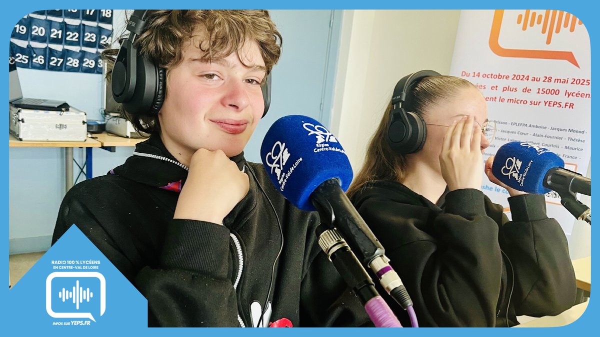 RCValdeLoire's tweet photo. #Lycées 🏫
📻 Avec #Radio 100% Lycéens, les élèves prennent la parole dans le #CentreValdeLoire 🗣
📍 Notre studio itinérant émet jusqu'à vendredi depuis le lycée agricole de Montoire (#LoiretCher) : pour écouter le direct, RDV sur #YEPS 👩💻
🔗 https://t.co/pyNpxVy02n https://t.co/eN3kHjVENz