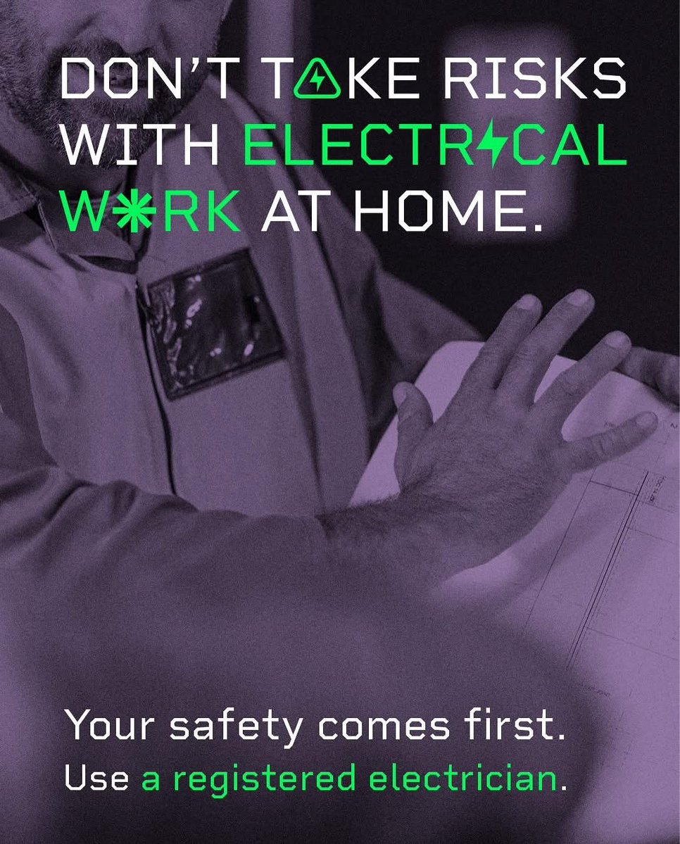 PCR - Awaz 103.1FM (@pendleradio103) on Twitter photo Planning work around the home this weekend?
If electrical work needs doing, we recommend finding a registered electrician.
It's always safer to seek advice than to risk a serious accident.
đ For further guidance visit:
ow.ly/JUHZ50VWnOv
<a href="/ElecSafetyFirst/">Electrical Safety First</a> <a href="/pendleradio103/">PCR - Awaz 103.1FM</a> Planning work around the home this weekend?
If electrical work needs doing, we recommend finding a registered electrician.
It's always safer to seek advice than to risk a serious accident.
đ For further guidance visit:
ow.ly/JUHZ50VWnOv
<a href="/ElecSafetyFirst/">Electrical Safety First</a> <a href="/pendleradio103/">PCR - Awaz 103.1FM</a>