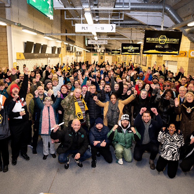wwfcfoundation's tweet photo. Last year's Sleepout saw us surpass £250,000 in total fundraising! 🙌

Sign up to #MolineuxSleepout2025 and help us to continue to make a difference 💛

🤝 @GSM_Wolves