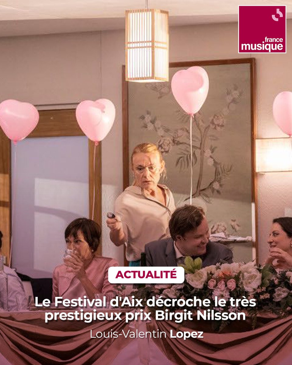 C'est la 1e fois qu'un festival décroche ce prix, le plus richement doté du monde de la musique classique. "Avec sa programmation multiple, tournée vers l'avenir, le festival a produit des chefs-d'œuvre contemporains", écrit la fondation Birgit Nilsson ➡️ l.francemusique.fr/kOS