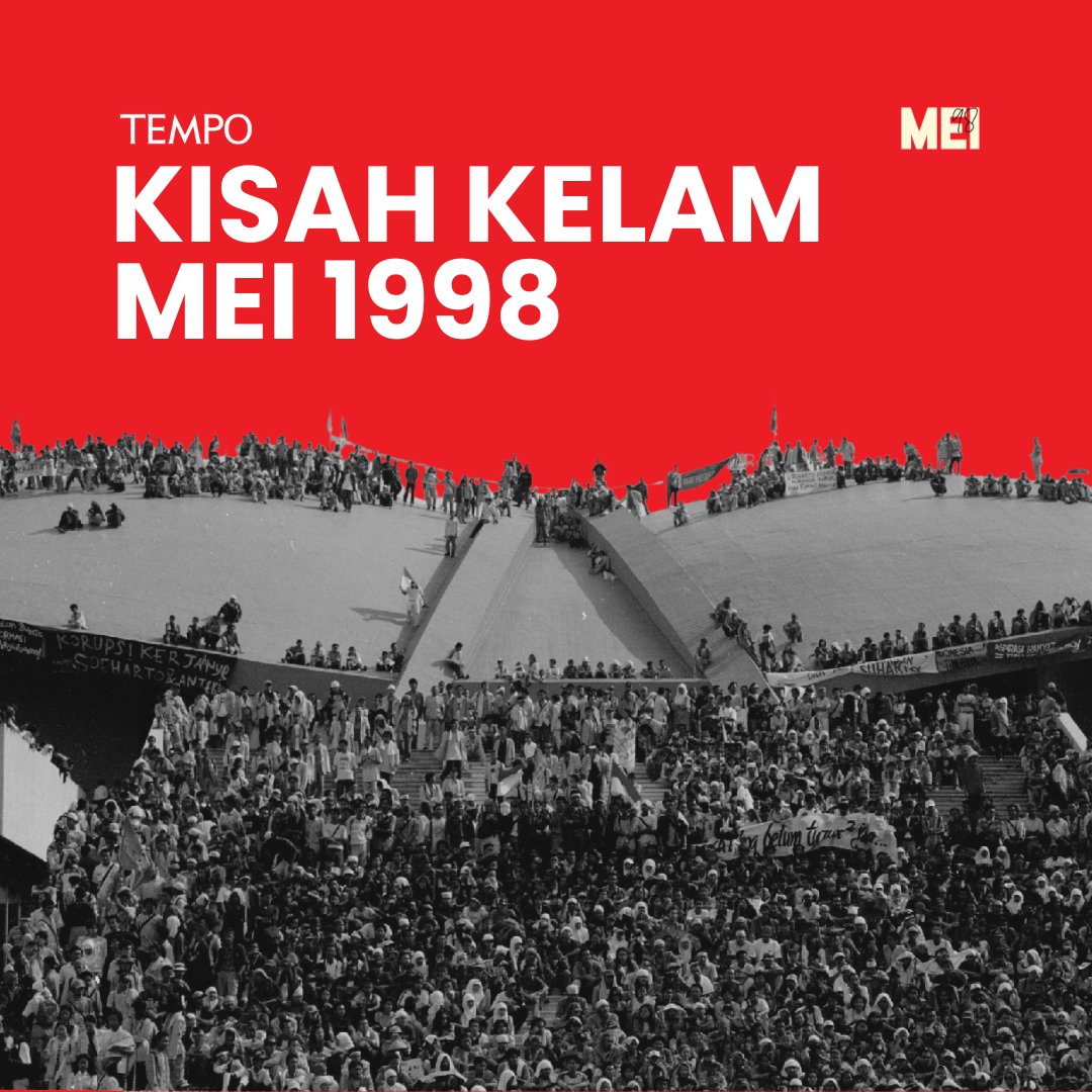 Setelah 32 tahun berkuasa, Soeharto mundur. Tapi sebelum itu, rakyat membayar mahal: kekerasan etnis meledak dan ribuan jiwa melayang. Ada luka yang belum pulih hingga kini.

Mengapa Mei 1998 jadi masa kelam Indonesia?

#TempoThread