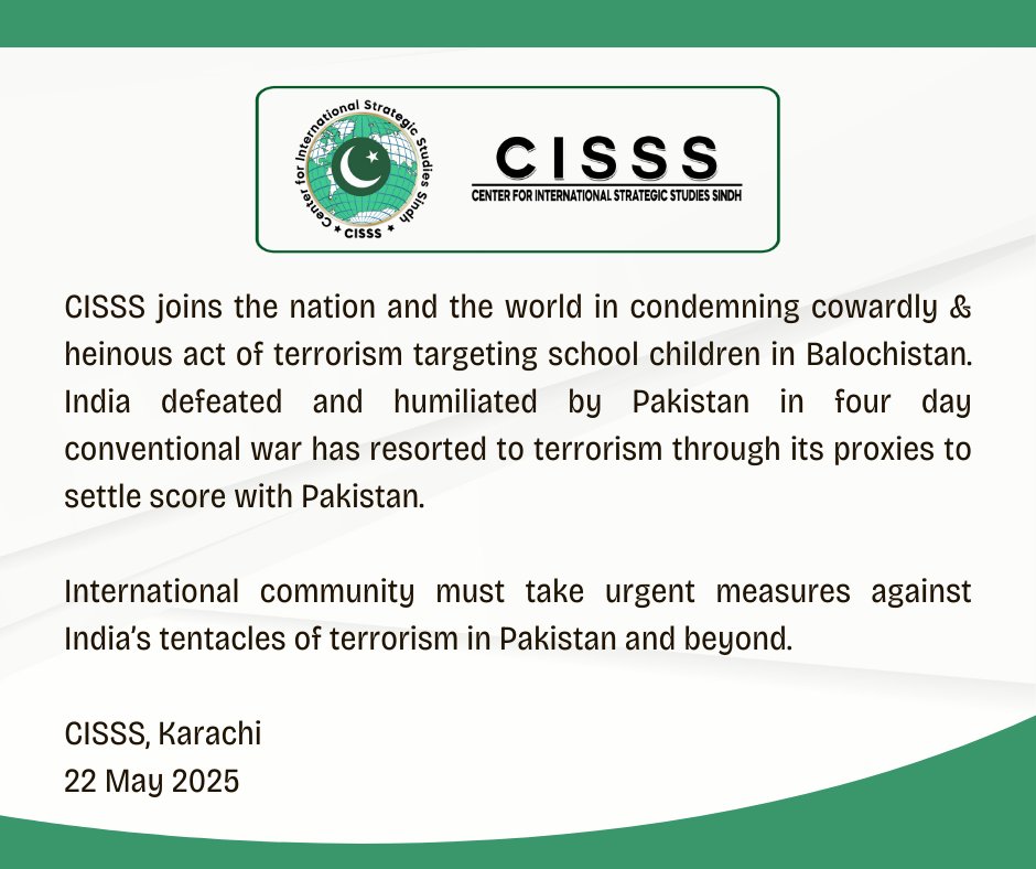 CISSS_Karachi's tweet image. #Terroristattack #Khuzdar #Balochistan
