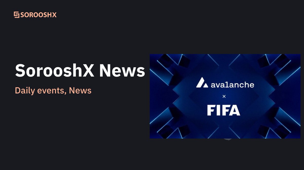 Avalanch collab with FIFA🔥

Fifa decided to launch its layer 1 blockchain on $AVAX .

#AVAX #FIFA #SorooshXnews #Crypto #Bitcoin