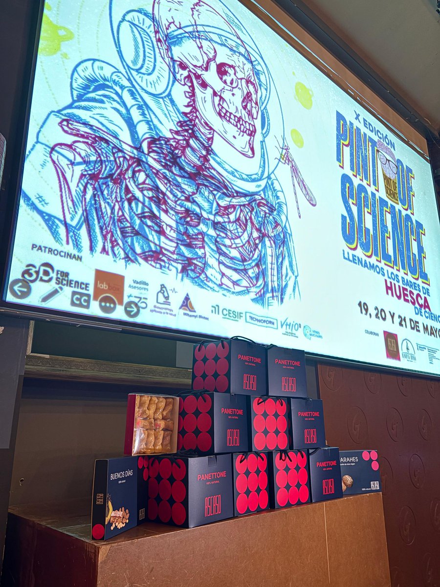 Pastelería Ascaso (@pasteleriascaso) on Twitter photo El equipo de <a href="/pintofscienceES/">Pint of Science ES</a> en Huesca 🍻🧠 nos comparte estas imágenes del evento #PINT25HUE.
👏 ¡Enhorabuena por acercar la #ciencia al público con tanta pasión, cercanía y buen humor! Un placer colaborar en esas tardes de "birras científicas". 😉
#huesca #dulce #pasteleria El equipo de <a href="/pintofscienceES/">Pint of Science ES</a> en Huesca 🍻🧠 nos comparte estas imágenes del evento #PINT25HUE.
👏 ¡Enhorabuena por acercar la #ciencia al público con tanta pasión, cercanía y buen humor! Un placer colaborar en esas tardes de "birras científicas". 😉
#huesca #dulce #pasteleria