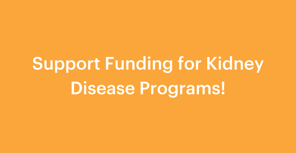 Make your voice heard and tell your legislators to support funding for kidney disease programs. bit.ly/4bP557V