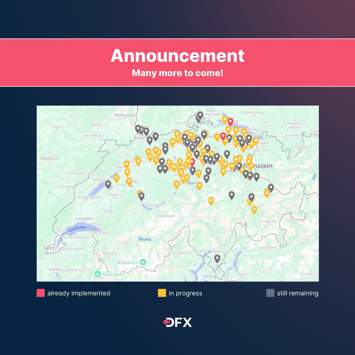 DFX (@dfx_swiss) on Twitter photo 🎉 We're excited to announce that the largest expansion of SPAR Switzerland stores is coming soon!
All yellow SPAR locations will soon support direct checkout payments with Bitcoin (via LNURL), thanks to our new <a href="/OpenCryptoPay/">OpenCryptoPay</a> solution – an open, peer-to-peer standard for 🎉 We're excited to announce that the largest expansion of SPAR Switzerland stores is coming soon!
All yellow SPAR locations will soon support direct checkout payments with Bitcoin (via LNURL), thanks to our new <a href="/OpenCryptoPay/">OpenCryptoPay</a> solution – an open, peer-to-peer standard for