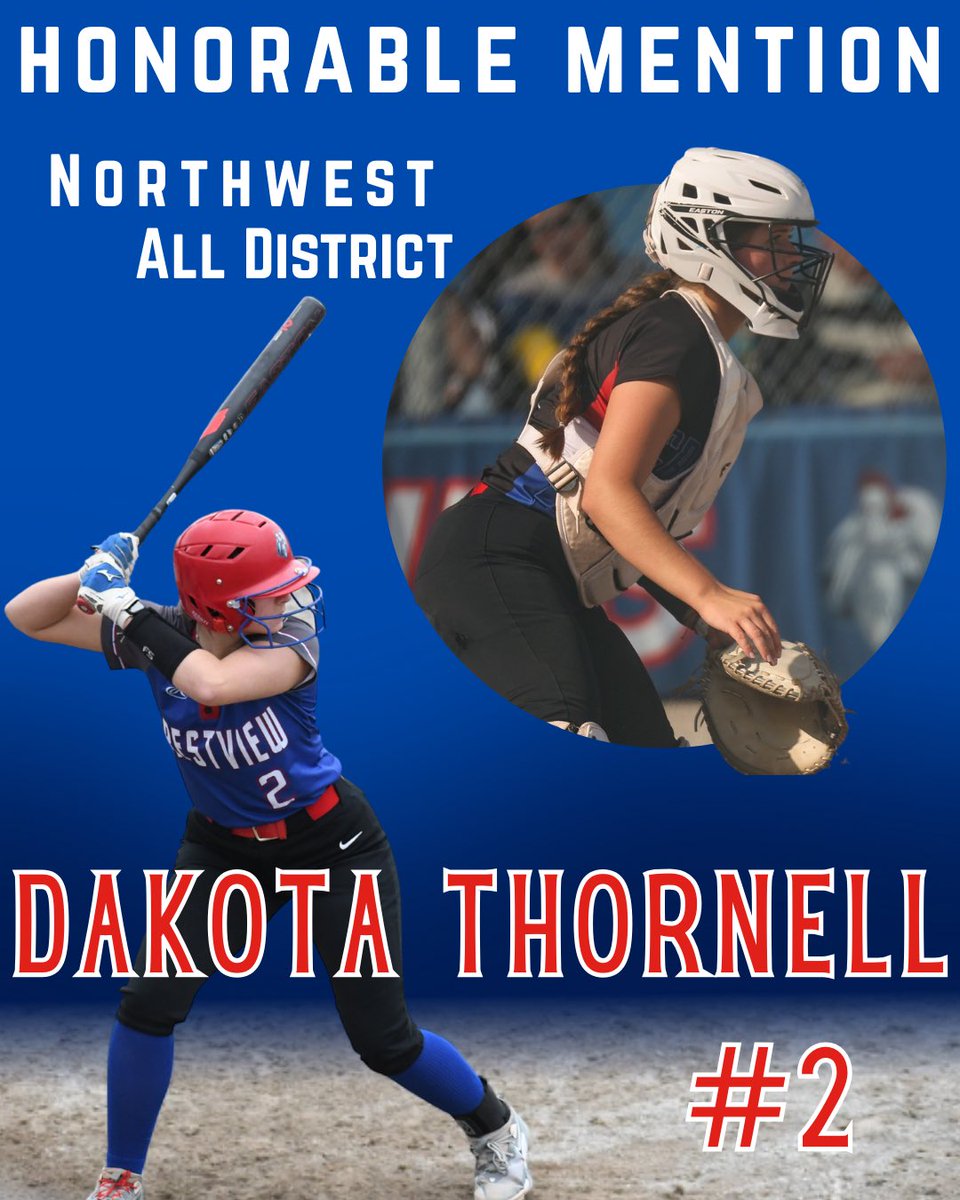 Congratulations to Neveah &amp; Dakota on their All District honors. So proud of them. 💙🥎❤️ #LadyKnights