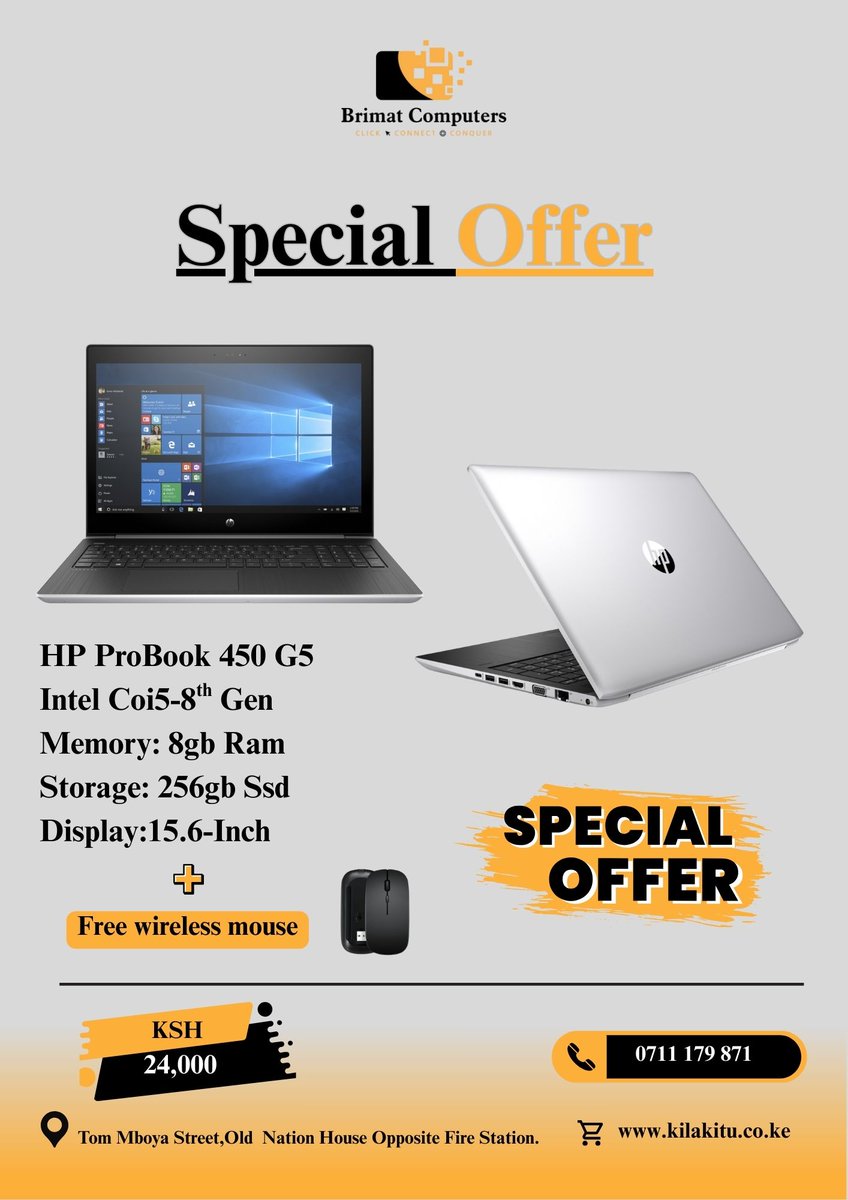 Consider acquiring the HP 450 G5 for enhanced performance capabilities at an affordable price. Please contact us via call or WhatsApp at 07 11 179 871 to place an order.

 #HP450G5 #LaptopDeals #AffordableTech #PerformanceLaptop