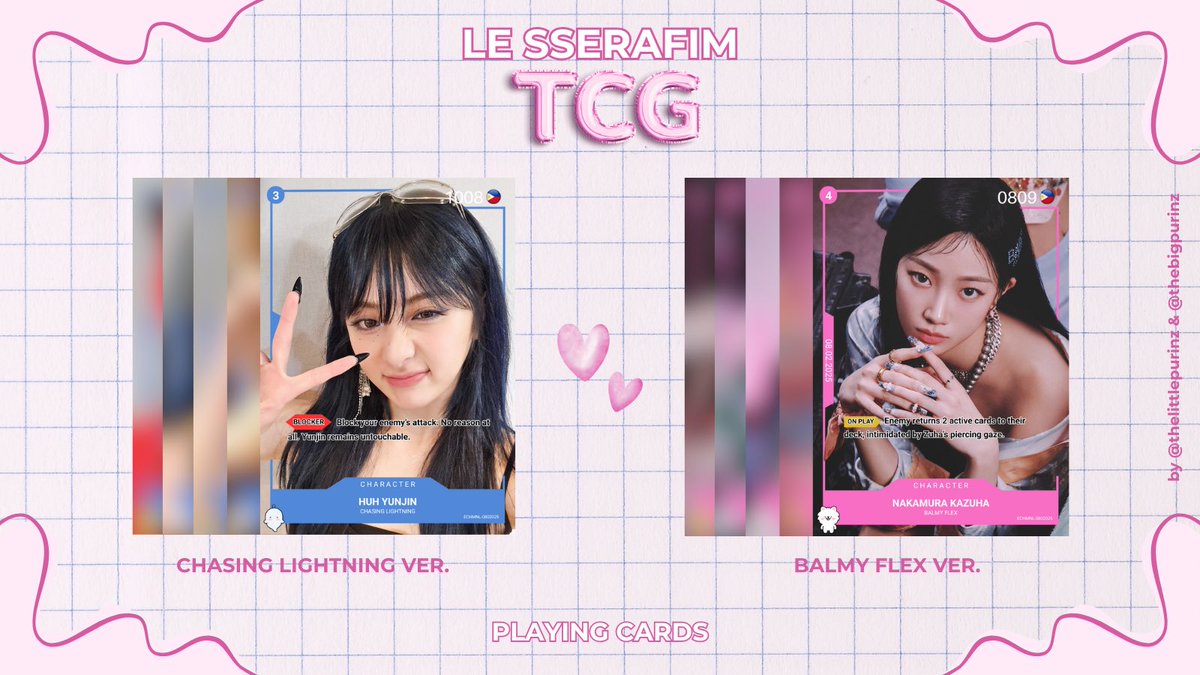 thelittlepurinz's tweet image. ✨ LSF IN MANILA FREEBIES ✨

Hi, FEARNOTs!

Do you like the excitement of opening blind packs? Get 1 FREE LE SSERAFIM Trading Card Game pack for #EASY_CRAZY_HOT_IN_MANILA!

- RT &amp;amp; like this tweet
- Follow me &amp;amp; @thebigpurinz for updates (optional)

#LE_SSERAFIM @le_sserafim