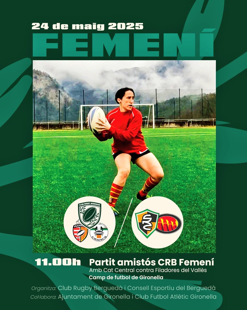 El rugbi creix a la Catalunya central.
Dissabte,  primer partit del CRB!!