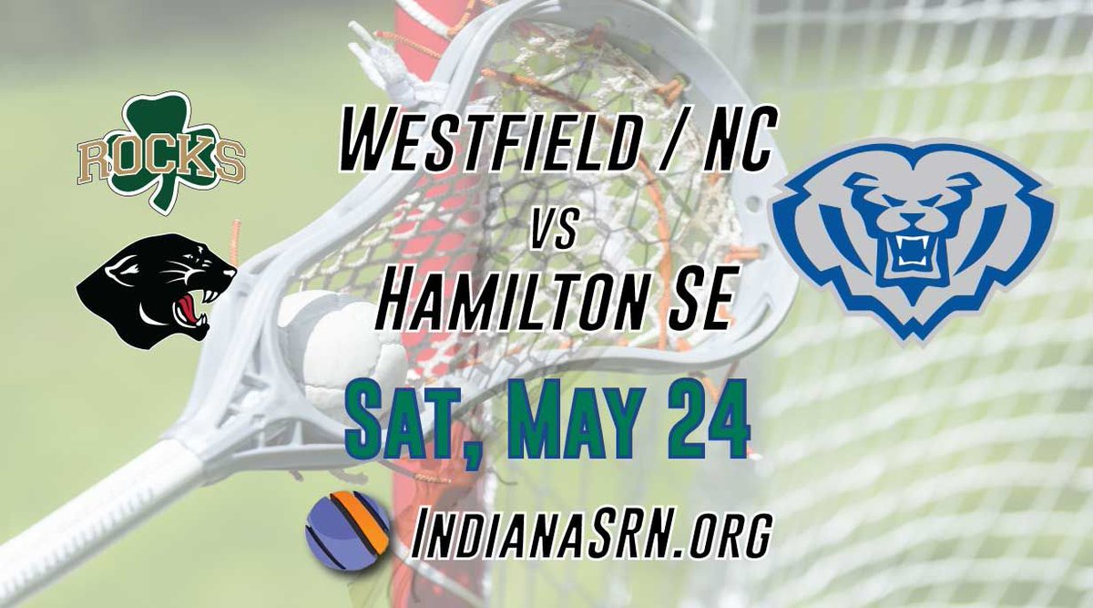 Indiana SRN (@indianasrn) on Twitter photo PLAYOFF LACROSSE ON INDIANA SRN 🥍
Saturday: Hamilton Southeastern hosts Westfield. Our coverage begins at 11:20a ET. Watch LIVE for FREE on IndianaSRN.org -- always a front row seat!
<a href="/IHSLA_Lax/">IHSLA Boys Lacrosse</a> <a href="/HSEAthletics/">HSE Royals Athletics</a> <a href="/HSE_lax/">HSE Lacrosse</a> <a href="/rocksathletics/">Westfield Rocks Athletics</a> <a href="/WHS_Boys_Lax/">WestfieldLacrosse</a> PLAYOFF LACROSSE ON INDIANA SRN 🥍
Saturday: Hamilton Southeastern hosts Westfield. Our coverage begins at 11:20a ET. Watch LIVE for FREE on IndianaSRN.org -- always a front row seat!
<a href="/IHSLA_Lax/">IHSLA Boys Lacrosse</a> <a href="/HSEAthletics/">HSE Royals Athletics</a> <a href="/HSE_lax/">HSE Lacrosse</a> <a href="/rocksathletics/">Westfield Rocks Athletics</a> <a href="/WHS_Boys_Lax/">WestfieldLacrosse</a>