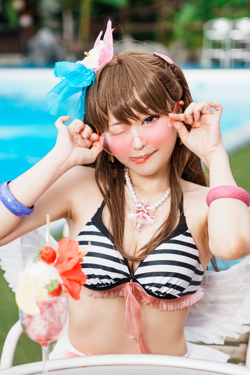 めぐちゃんの水着姿に見惚れちゃったかな❔🤍 photo @maunt_motu