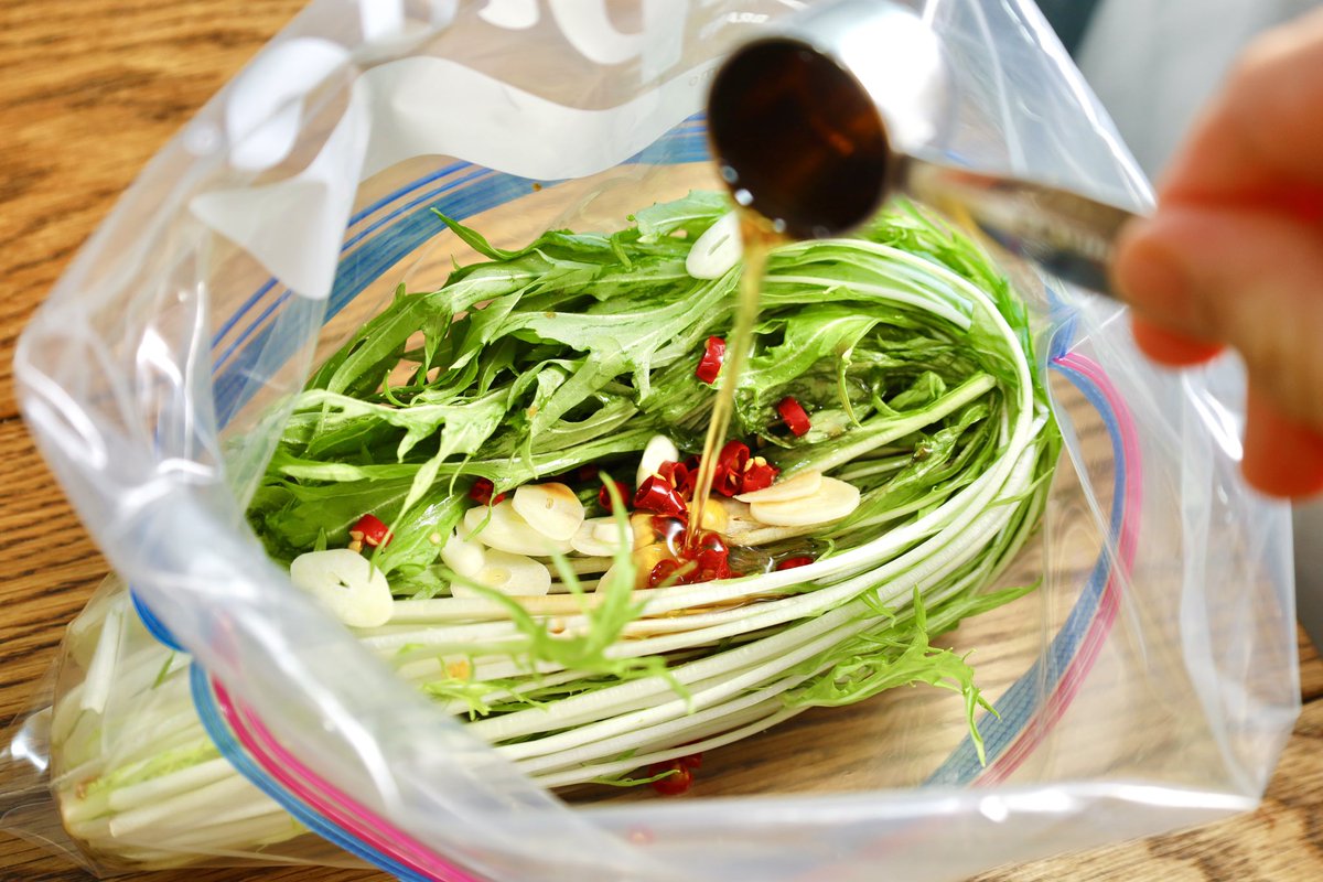 鍋の時にしか購入しなかった水菜ですが、これを作ってからめっちゃ買う