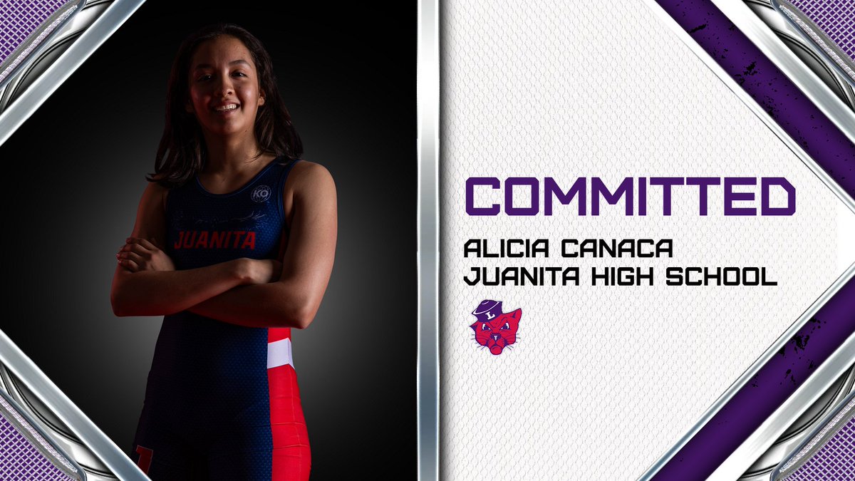Welcome to the Linfield family, Alicia Canaca! Alicia is a 2x state qualifier for Juanita and was named most valuable and most inspirational wrestler as a senior. She plans to study computer science. 😼🤼‍♀️🟣
 
#RollCats | #MatsCats | #d3wrestle