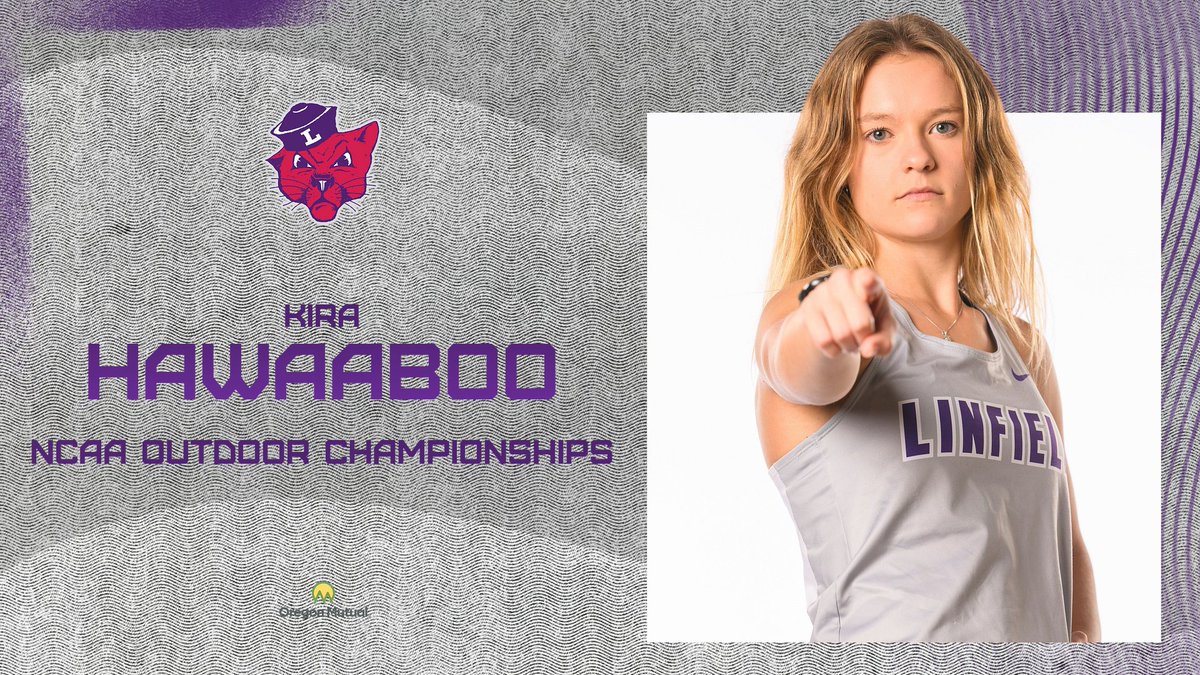 GOOD LUCK to Kira in the Heptathlon and Long Jump in the NCAA Outdoor Championships! 😼🏆🟣

📍 Geneva, Ohio
📆 May 22-24
📊 GoLinfieldWildcats.com/coverage

#RollCats | #d3xctf