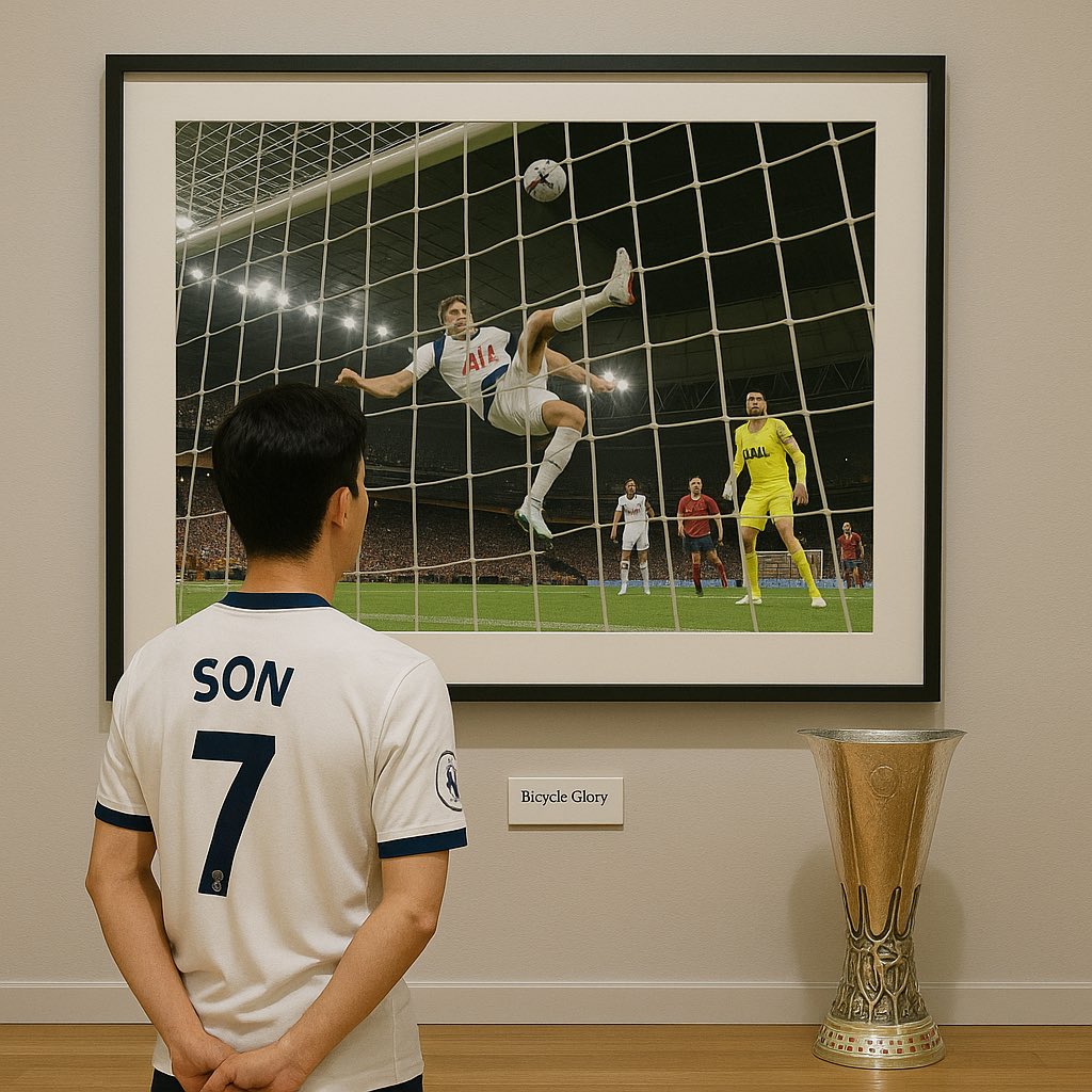 Hang it in the Louvre 🖼️ 💙 #spurs #EuropaLeagueFinal
