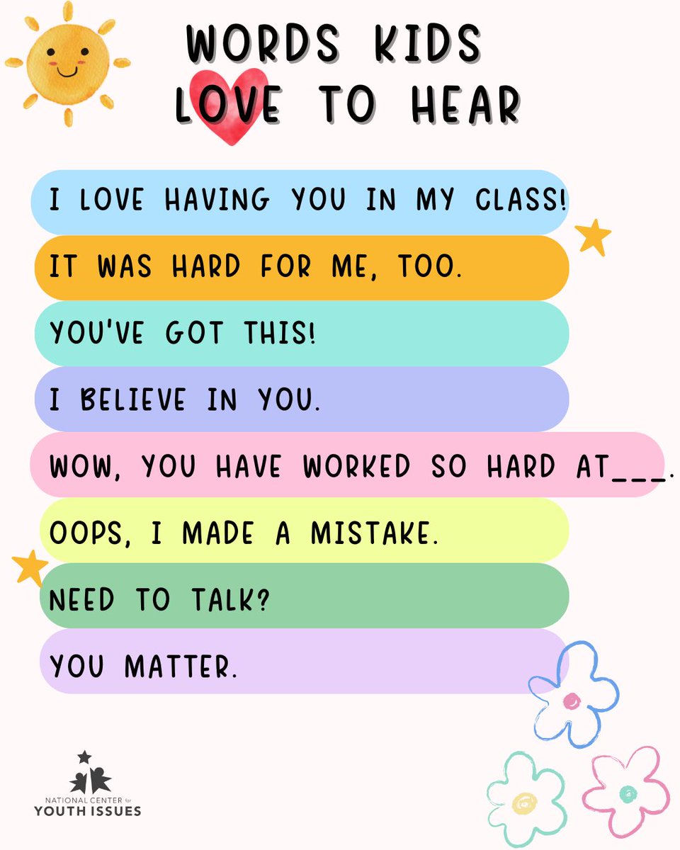 No matter their age, kids need to be reminded that they are seen, heard, and valued. When we make time to affirm their worth, we build self-esteem that will help them throughout their lives.

#affirmations #encouragement #buildconfidence