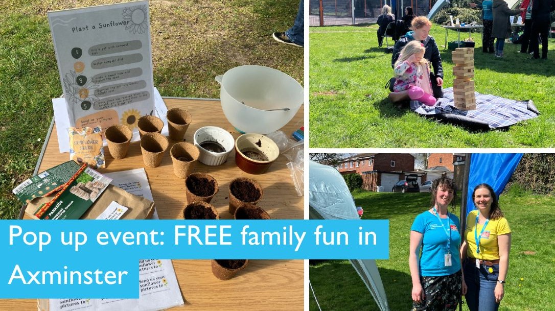 📍 Axminster Pop-Up Event – May 28, 2PM
🎨 Free crafts, sunflower planting
♻️ Eco games &amp; Recycling Relay
🏡 Chat with housing, climate &amp; energy experts
Join us at Foxhills Play Area for an afternoon of fun &amp; community connection!
#Axminster #EastDevon #PopUpEvent #FreeFamilyFun