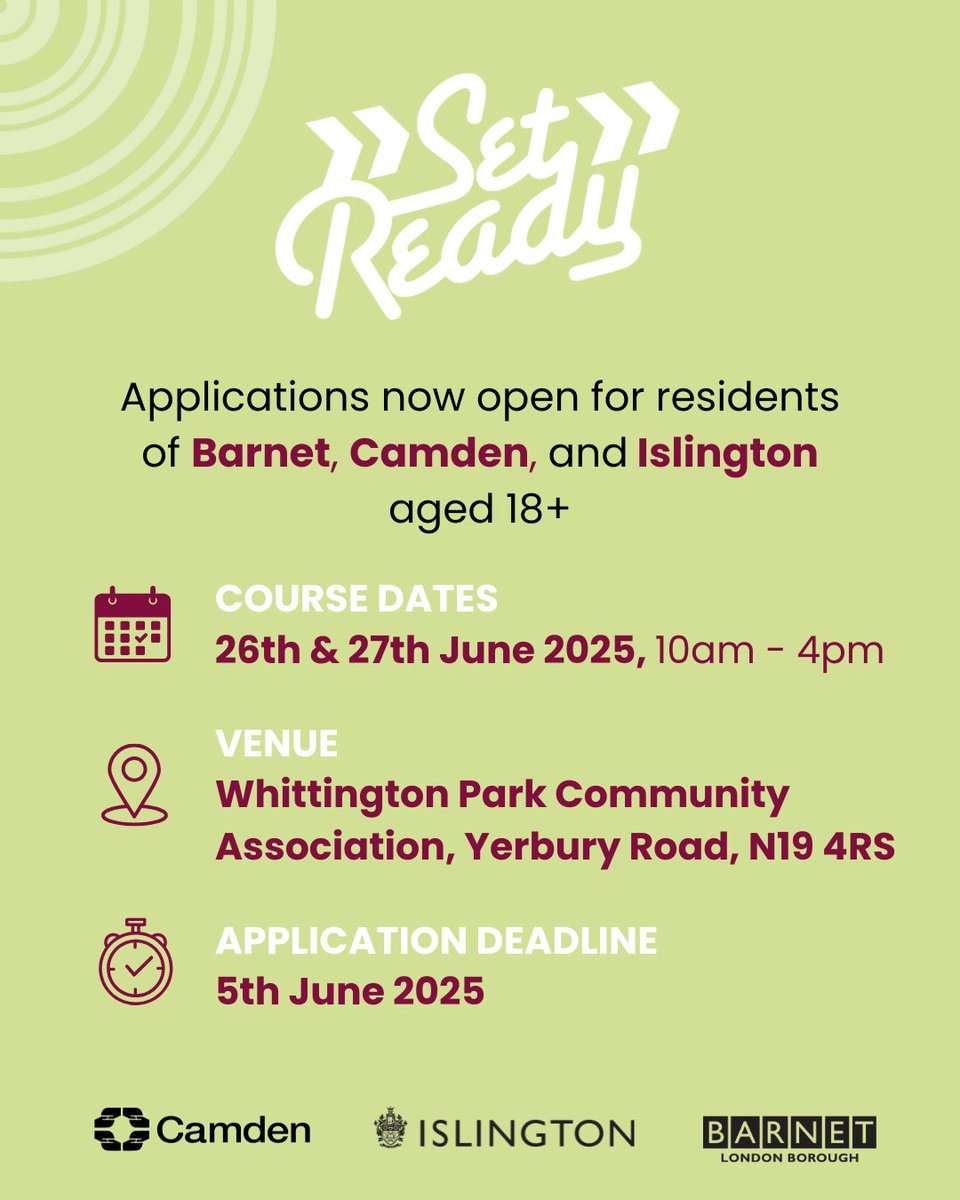 Take advantage of #free training provided by ⁦<a href="/FilmFixerUK/">FilmFixer</a>⁩ to get #setready. Open to residents of #barnet #camden #islington ⁦<a href="/MyCamdenTV/">Camden TV</a>⁩ ⁦<a href="/MyIslingtonTV/">Islington TV</a>⁩