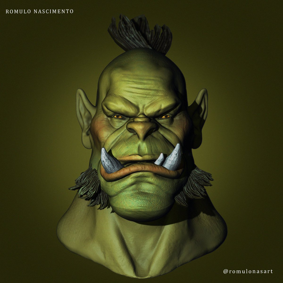 Romulonasart's tweet photo. Orc sketch

#orc #blizzard #zbrush #3dartwork #3dmodeling #3dprinting #3dprint https://t.co/iwgfi5sylZ