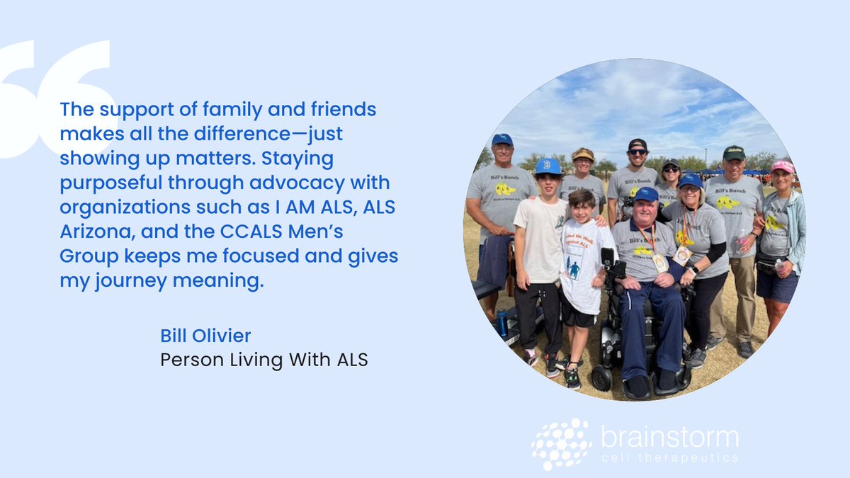 BrainStorm (@brainstormcell) on Twitter photo Bill Olivier found purpose through advocacyâthanks to the love of his family, friends & the support of groups like <a href="/ComCareALS/">Compassionate Care ALS</a>, @IAMALSorg & <a href="/ALSAZ/">ALS Arizona</a>.
In #ALS, showing up makes all the difference.
#MomentsThatMattered #ALSawareness #BetterTogether #SupportIsStrength #Endurance Bill Olivier found purpose through advocacyâthanks to the love of his family, friends & the support of groups like <a href="/ComCareALS/">Compassionate Care ALS</a>, @IAMALSorg & <a href="/ALSAZ/">ALS Arizona</a>.
In #ALS, showing up makes all the difference.
#MomentsThatMattered #ALSawareness #BetterTogether #SupportIsStrength #Endurance