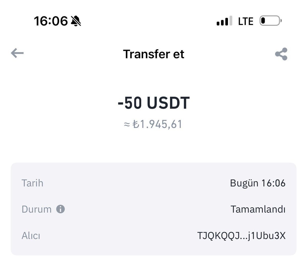 Arkadaşlar sıkı takipçi sadece yorumlara TRC-20 adreslerini yollamakla olmuyor.

Olcay kardeşim Allah razı olsun her yorumun altında bir adet trc bile yollamadı ve benden 2.000₺ kazandı.

Olcay gibi olun sizede kazandırayım 🔥

#Bitcoin #Ethereum