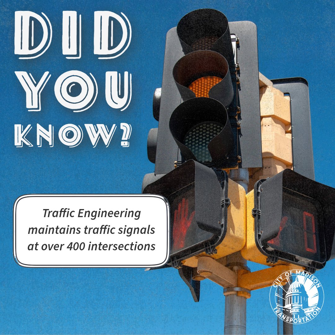 Learn more about traffic signals in Madison: cityofmadison.com/traffic-engine…