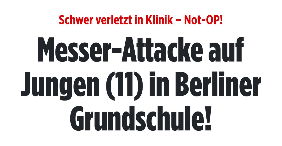 Oha sind Grundschulen noch keine Messerverbotszonen?