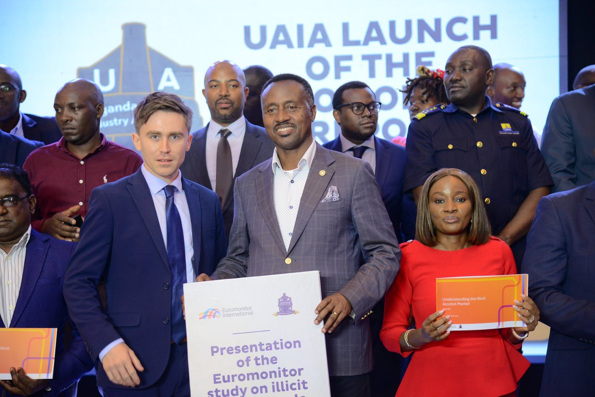 Hon.Kankunda Amos (@kankundaamos1) on Twitter photo Earlier this morning, i joined the Uganda Alcohol Industry Association <a href="/uaia_ug/">Uganda Alcohol Industry Association (UAIA)</a> in a report launch by EuroMonitor on illicit Alcohol.
I reaffirmed our support as parliament and government towards the fight of the illicit alcohol that has seen a bigger fall of the normal and Earlier this morning, i joined the Uganda Alcohol Industry Association <a href="/uaia_ug/">Uganda Alcohol Industry Association (UAIA)</a> in a report launch by EuroMonitor on illicit Alcohol.
I reaffirmed our support as parliament and government towards the fight of the illicit alcohol that has seen a bigger fall of the normal and