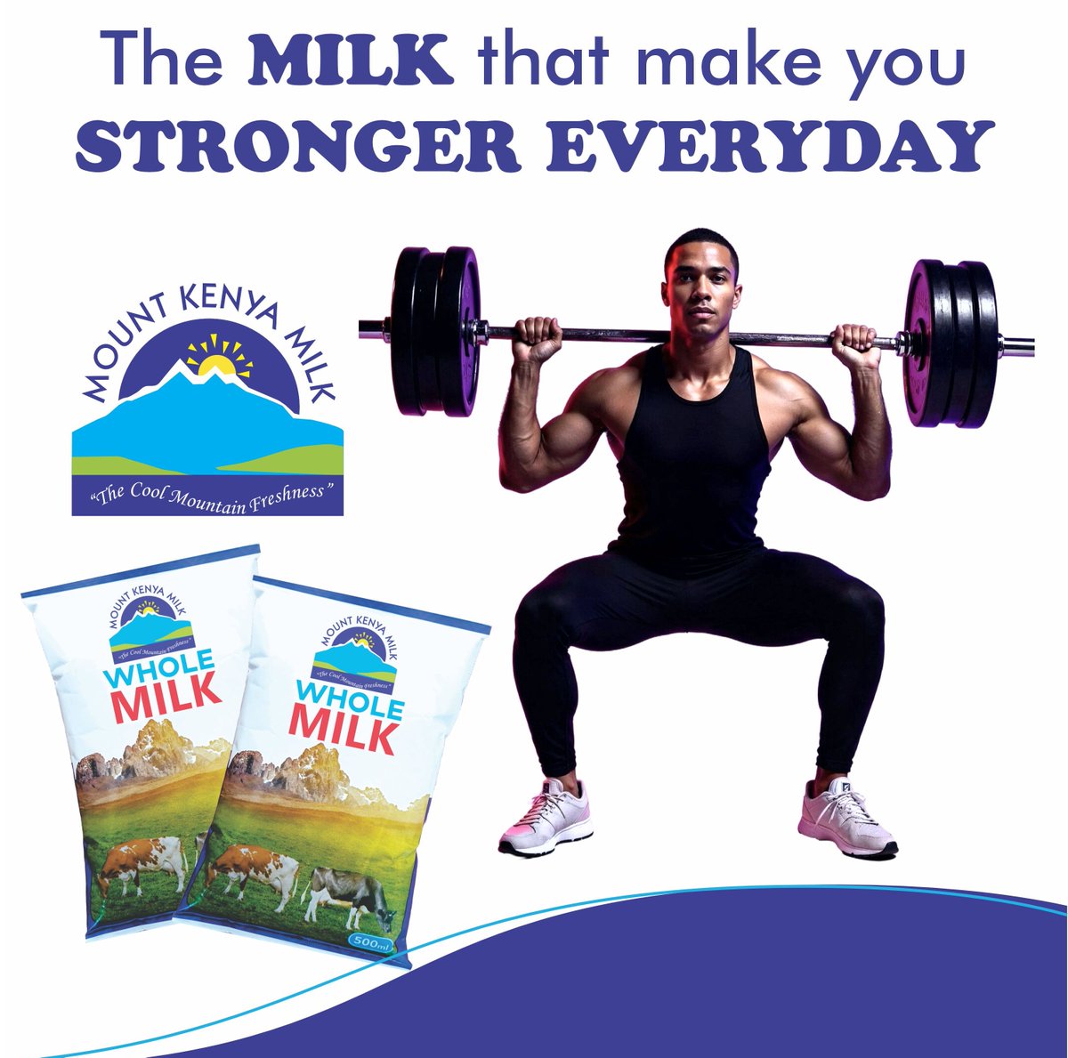 Fuel your day with the strength of Mount Kenya Milk—pure, wholesome power in every sip! 💪🥛 
#StayStrong #healthylifestyle #mountkenyamilk