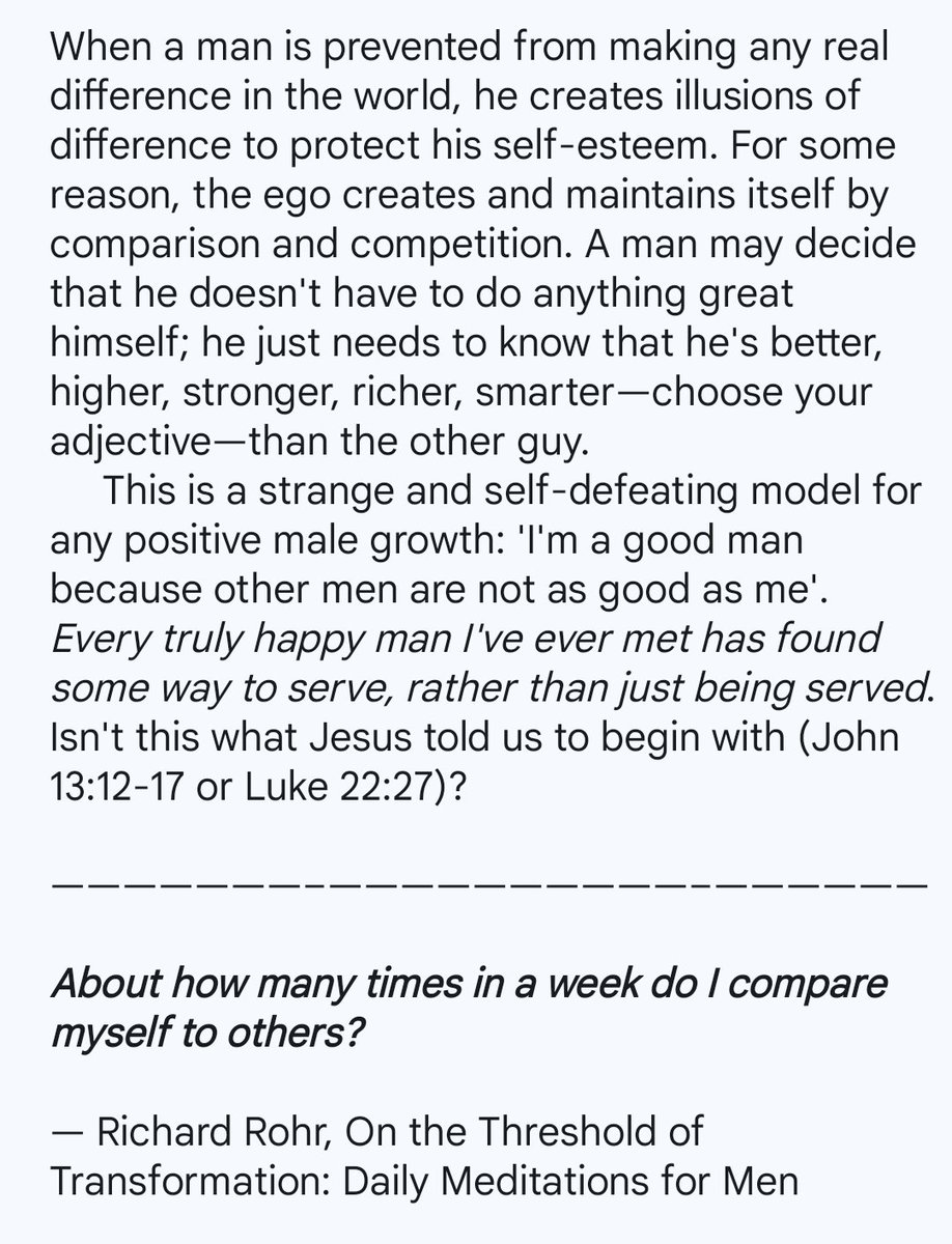Richard Rohr on men being of service to something greater than their ego.