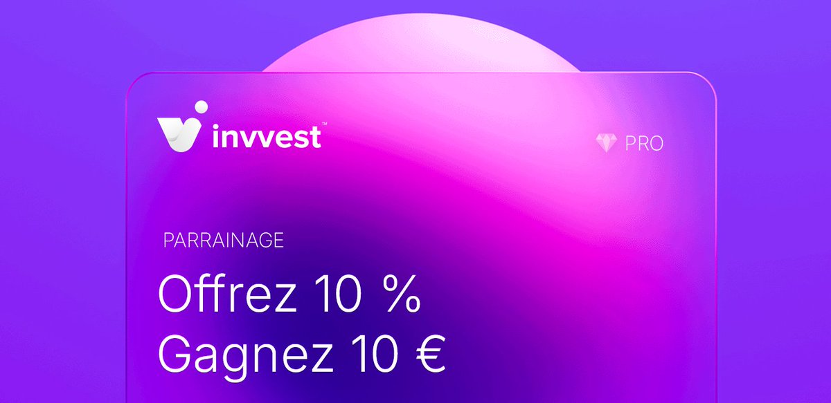 Ca y est ! C'est le lancement officiel du programme de parrainage d’Invvest 🎁

Rendez-vous sur le site.