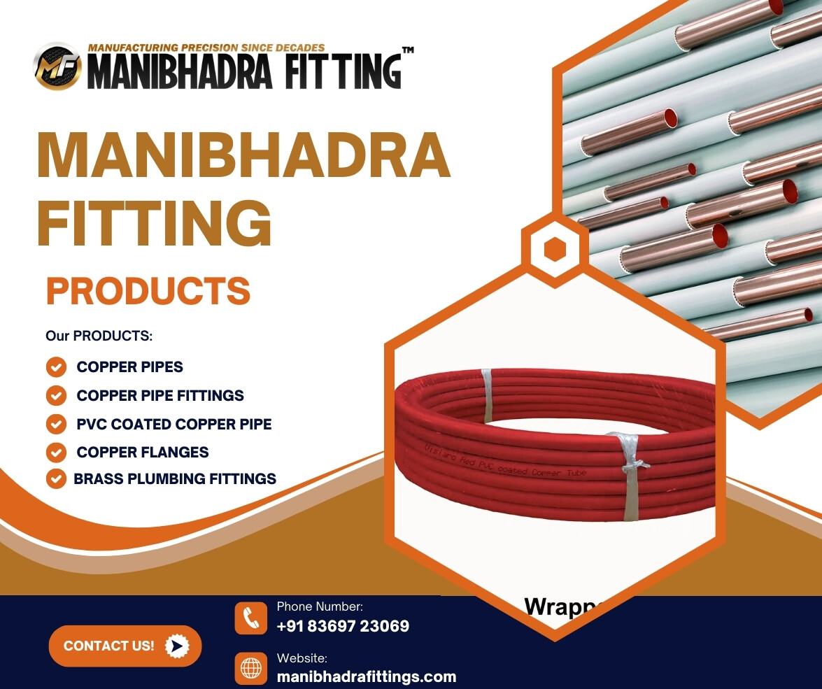manibhadra889's tweet image. Our copper pipes, copper pipe fittings, PVC coated copper pipes, copper flanges, brass fittings, and MGPS copper pipes are designed to deliver outstanding performance and durability.

manibhadrafittings.com/pvc-coated-cop…

#PVCCoatedCopperPipe #IndustrialFittings #MetalExperts #PlumbingExpert