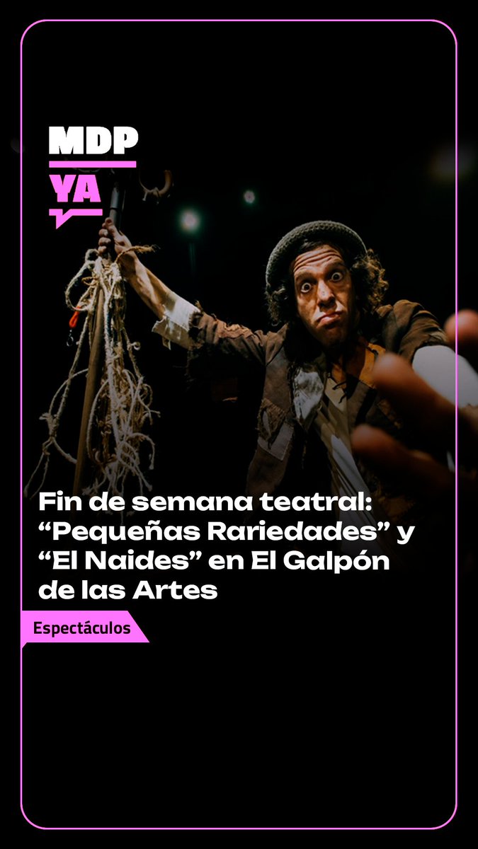 El arte circense y el humor invaden la sala ubicada en Jujuy 2755 con dos espectáculos aptos para todo público.

mdpya.com.ar/fin-de-semana-…