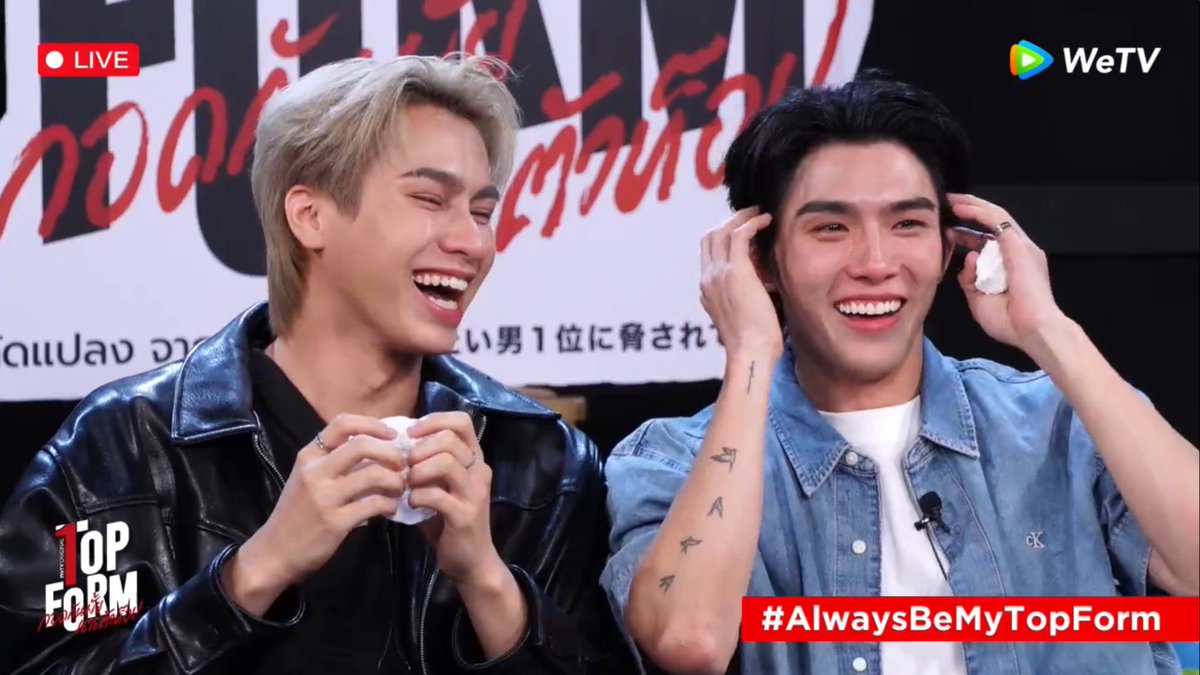 the way they’re laughing while crying… oh my precious bbys 🥺 #AlwaysBeMyTopForm