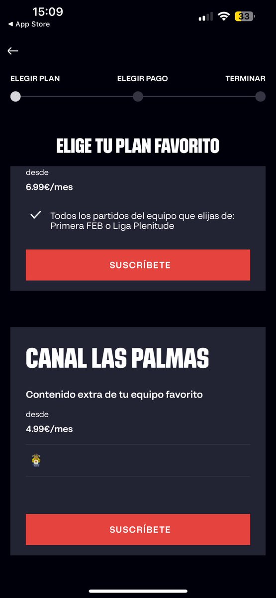 Me llama la atención que la aplicación la liga donde tienes suscripciones para ver euroespot comebol y baloncesto…

Tengan un apartado para ver contenido de las palmas 

Estaría bien que estudiaran eso para todos los equipos , una subs para ver solo a tu equipo
Cuanto pagaríais?