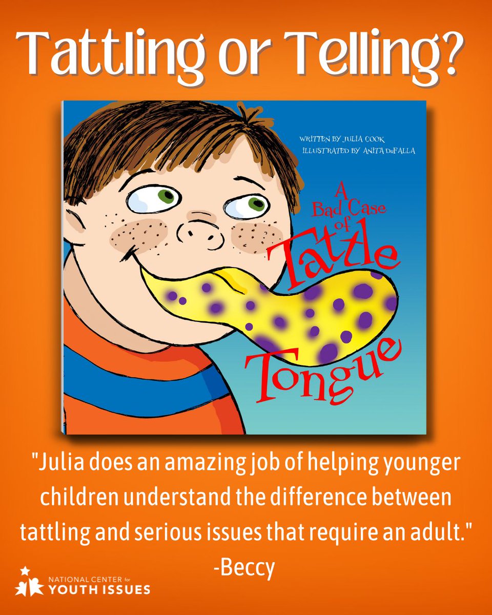 📢A Picture Book that Helps Kids Learn the Difference Between Tattling and Telling. A Bad Case of Tattle Tongue gives adults a humorous, cleverly creative way to address the time-consuming tattling-related issues.
ncyi.org/tattletongue
#tattlingvstelling #tattletale #tattle